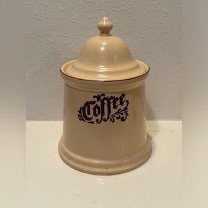 Vintage Village Pattern Pfaltzgraff Coffee Canister